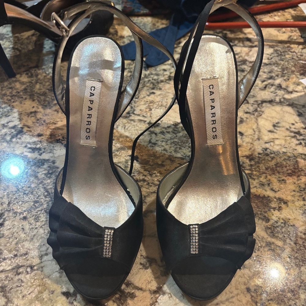 Black going out heels
